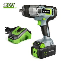 임팩트드릴 에어 임팩 렌치 드라이버 workpro 20v 무선 12인치 300n.m, 유럽 ​​연합, 1-w125062a