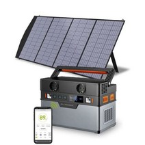 ALLPOWERS 휴대용 Powerstation 백업 배터리 및 태양 전지 패널 발전기 700W / 1500W 비상 전원 공급 장치 18V 태양 전지 패널, CN, 영국, 700W 200W