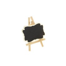 메모판 범용 다기능 DIY 장식 미니 나무 칠판 브래킷 홀더 웨딩 파티용 휴대용 크리에이티브 메시지 보드 책상보드판 냉장고메모보드 미니보드판 호환, 01 small, 1PCS