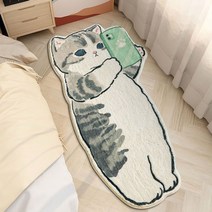 고양이 러그 발매트 60x120 거실 침구 인테리어