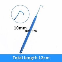 의대생 안과 근육 후크 Helveston 3 크기 8/10/12mm 티타늄 아이 도구, 03 10mm