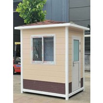 임시 경비초소 이동식 경비 부스 조립식 경비실 초소, 1.2x1.2x2.35 컬러 스틸 복합 보드