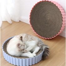 부투펫 고양이 쇼파 스크래쳐 원형 둥지 침대 캣모나이트 냥모나이트 타르트, 소형, 그레이