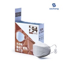 [프리텍] KF94 황사방역 마스크 대형 화이트 50매/100매, 100매
