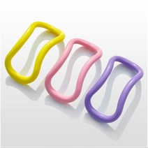폭스밸리 라인링 필라테스 종아리 요가링 1개 (하드 소프트), 소프트:베이비핑크