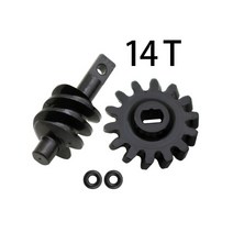 평기어 베벨기어 드론 rc카 무거운 황동 카운터 웨이트 액슬 하우징 커버 스티어링 너클 웜 차동 장치 RC 크롤러 자동차 축 SCX24 업그레이드 부품용, [27] 14T