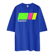 문컬렉션 슈프림 5부오버핏 네온스퀘어 빅사이즈 라운드