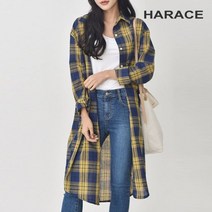 헤레이스 체스터 롱체크남방 YMSH22FW124