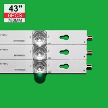 적용 TCL D43A810 U43P6046 led 백라이트 L43P1F 4CLB4308ZM02J TOT_43D2900_3X8_3030C_d6t2d1_4S1PX2 RevV, 한개옵션1, 01 1set