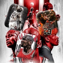 와우박스 주문제작 NBA 시카고불스 레전드 마이클 조던 싸인 유니폼 농구 에어팟 버즈 무선 이어폰 케이스, 유광 하드케이스, 버즈(밑판 흰색)