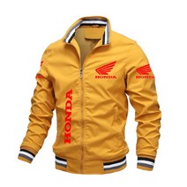 바이크자켓 혼다 레드 윙 남성 봄버 재킷 멋진 오토바이, 02 2