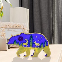 북금곰트레이 사이드테이블 인테리어북극곰 장식 에폭시 금형 Diy 데스크탑 코스터 트레이 보관 상자 실리, 한개옵션0
