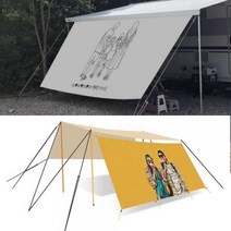 맞춤제작 나만의 감성 사이드월 어닝 프론트월 렉타 타프 사이드월 드로잉 디자인, 어닝 5M (4800mm) 5mm:B 드로잉