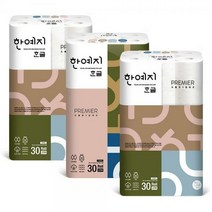 한예지 3겹 데코 한글화장지 27m 30롤 * 3pack