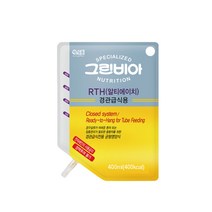 정식품 그린비아 RTH 400ml 20팩 경관급식전용 영양식 환자영양식 균형영양식 피딩세트 포함, 20개