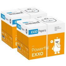 엑소 큐트베어 A4 복사용지A4용지 75g 2BOX5000매, 없음