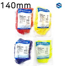 자이안트록 케이블타이 컬러타이 140mm 1봉 1000개, 녹색