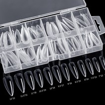 손톱 인조 코핀 연장 말캉팁 젤 네일 팁 120pcs 폴리, 2말캉팁-스틸레토