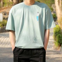 문컬렉션 5부반팔티 오버핏반팔티 피플 빅사이즈 반팔 티셔츠 여름 데일리 오버핏 캐주얼 루즈핏 레터링티 프린팅티셔츠 남성반팔티 여성반팔티 커플룩 남녀공용 남성용