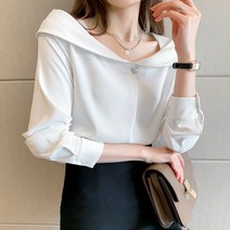 포플러앤씨 사이프 진주 블라우스