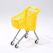 미니 장바구니 카트 가벼운 핸드 소형 캐리어 쇼핑몰 마트, 1. 옐로우