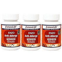 뉴질랜드 엔조라이프 안티 알러지 60베지캡슐 ﻿x3 퀘르세틴 350mg 브로멜라인 항산화, 3box, 60캡슐