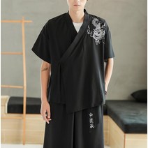 남자 7부자켓 카디건 남 용 얇은 냉장고 프린트-608461