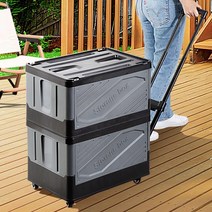 리브리움 폴딩박스카트 바퀴달린 장바구니캐리어 핸드 쇼핑시장 접이, 리브리움 폴딩박스 그레이