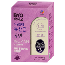 CJ제일제당 BYO 식물성 유산균 우먼 프로바이오틱스, 30포, 7박스
