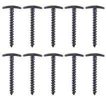 나일론 하이킹 캠핑 텐트 스테이크 핀 나사 앵커 야외 페그 그라운드 손톱 나선형 ABS 고정 가제트 눈 모, 검은 색