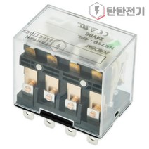 HR710-4PL AC220V 10A 파워 릴레이 LY4 소켓 14핀 4극 4a4b LED 스위치 카콘 한국릴레이
