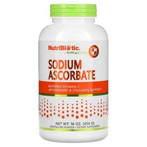 NutriBiotic 아스코르브산 나트륨 결정질 분말 454g, 1개