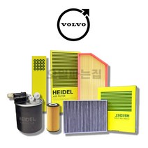 볼보 V40 HEIDEL 에어필터 에어크리너, 1개, 2.0D [D420], V40 크로스컨트리(13년~현재)