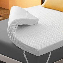 7.6cm(3인치) 젤 메모리 폼 매트리스 토퍼 킹 사이즈 허리 통증을 위한 쿨링 패드 탈착식 대나무 커버 침대 토퍼 부드럽고 통기성 272352, 3 Inch Memory Foam Mattress To