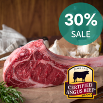 1kg ~1.6kg 냉장 숙성 프라임급 토마호크 스테이크 블랙앵거스 립아이 (Fresh Tomahawk ribeye Steak) CAB, 1.1kg (뼈를 자른 짧은 컷/냉장)