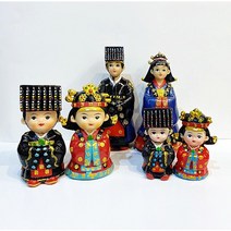 한국 전통 민속 한복 마블 인형 (대) 전통 기념품 외국인 라이온스 홈스테이 바이어 선물 초등학교 선물 스승의날선물 인테리어선물, 신랑신부