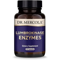 Mercola Lumbrokinase 효소식이 보충제 30인지 (30 캡슐)인지 및 심장 혈관 건강 지원 ＊ 비 Gmo Soy 무료 글루텐 FR