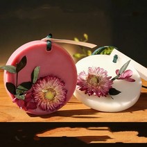 왁스타블렛 간단한선물 천연 고체 방향제 옷장 아로마 테라피 왁스 플레이크 데오도란트 의, 치자나무 44g