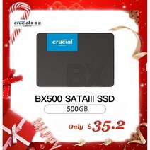 중요한 BX500 240GB 480GB 500GB 1000GB 2000GB 3D NAND SATA 2.5 인치 내부 SSD 최대 540 MB/s 솔리드 스테이트 드라이브