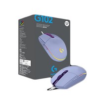로지텍G G102 2세대 LIGHTSYNC 게이밍 마우스[정품박스], 라일락