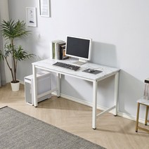 인퍼니처 국내제작 게이밍책상 컴퓨터책상 컴퓨터테이블 2인용책상 조립식책상 회의용테이블 철재책상, 1500화이트+대리석무늬