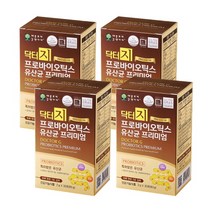 지근억 비피더스 프리미엄 특허 유산균 미국 FDA GRAS 등재 비피도유산균 장건강 프리 신 바이오틱스 분말 가루 스틱, 30포 x 4박스