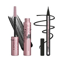 Maybelline 메이블린 스카이 워셔블 마스카라 블랙 + 하이퍼 이지 리퀴드 펜 라이너