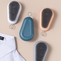 동글 파스텔 신발세척 세탁솔 브러쉬 구두솔 구두청소, 흰색
