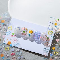 [디비투] 3D입체 데코스티커 네일스티커 모음 (33종디자인), S030-큐트베어, 1개