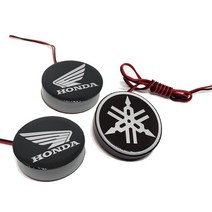 AIT 튜닝 드레스업 야마하 XMAX300 프론트 엠블럼 면발광LED, 1개, 50mmx5mm 혼다(2개1세트+2만원)