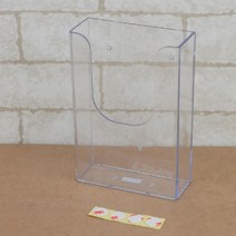 데라필 투명 플라스틱 PVC 보관함 케이스 수납함 A6 문구정리함