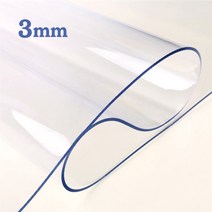예피아 유리대용 투명매트 두께 3mm식탁매트(5cm)단위, 3mm 세로105cm x, 가로210cm