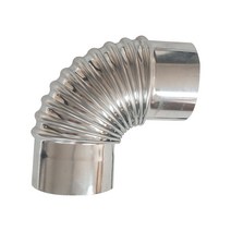 펠렛 난로 캠핑 화목 불멍 두꺼운 흰색 주석 굴뚝 굴뚝 스토브 가정용 난방로 연기 장작, 직경 10cm 팔꿈치