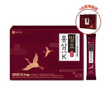 종근당 발효홍삼K 스틱 농축액 컴파운드케이K 건강사 추석 명절 부모님 선물세트 사포닌, 6박스